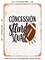 DECORATIVE METAL SIGN - Concession Stand Squad - Vintage Rusty Look